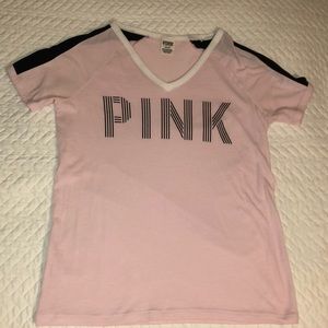 light pink VS PINK tee